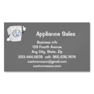 Custom Appliance Sales Business Card