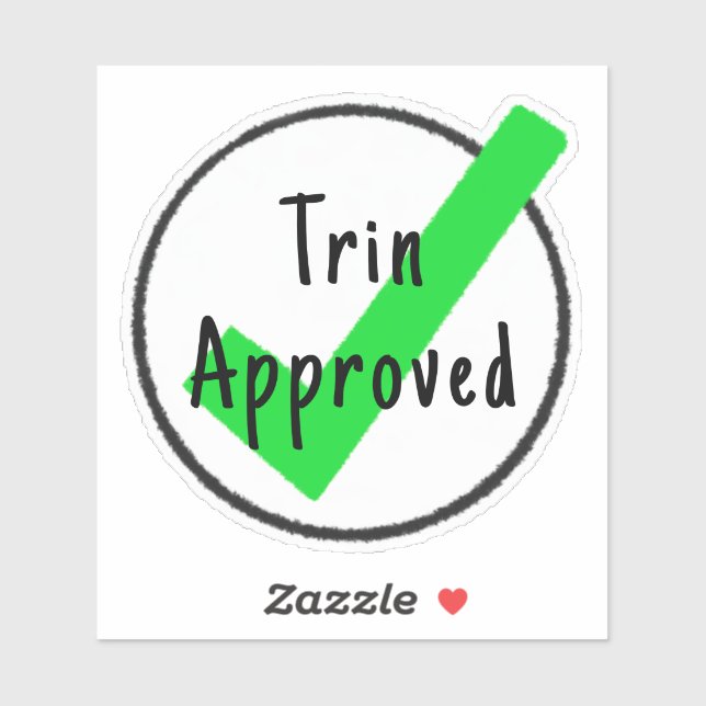 Custom Approved Sticker  (Sheet)