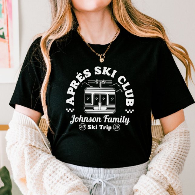 Custom Apres Ski Family Friends Ski Trip Group T-Shirt (Creator Uploaded)