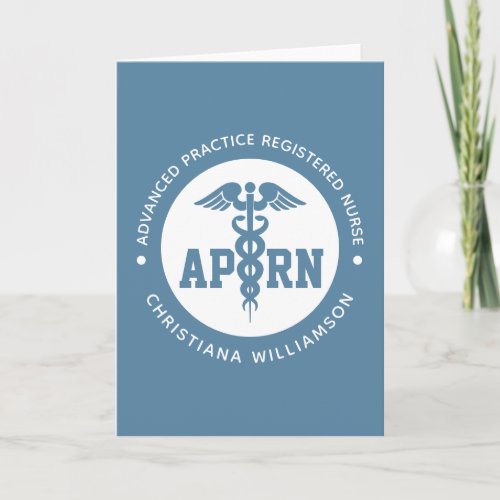 Custom APRN Advanced Practice Registered Nurse Card