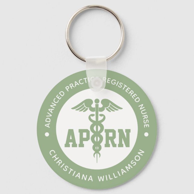 Custom APRN Advanced Practice Registered Nurse Keychain (Front)