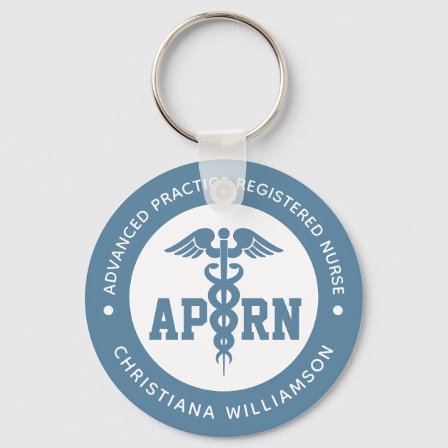 Custom APRN Advanced Practice Registered Nurse Keychain (Front)