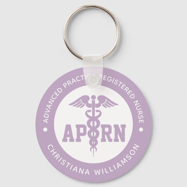 Custom APRN Advanced Practice Registered Nurse Keychain (Front)