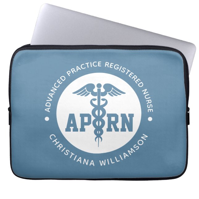 Custom APRN Advanced Practice Registered Nurse Laptop Sleeve (Front)