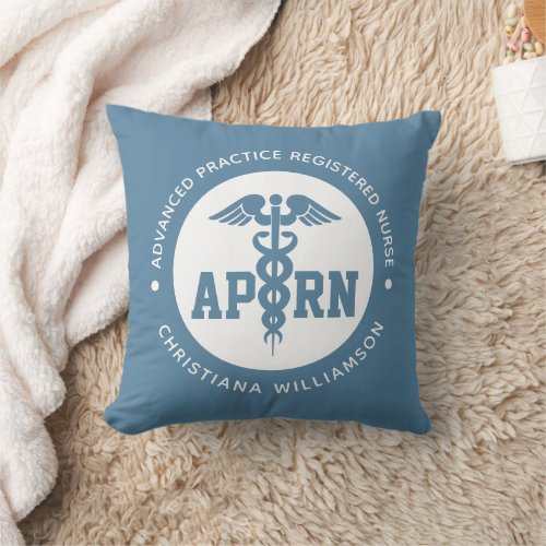 Custom APRN Advanced Practice Registered Nurse Throw Pillow