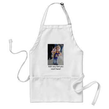 Custom Apron With Picture And Text by gpodell1 at Zazzle