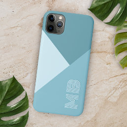 Custom Aqua Teal Seafoam Ocean Blue Colored iPhone 11Pro Max Case
