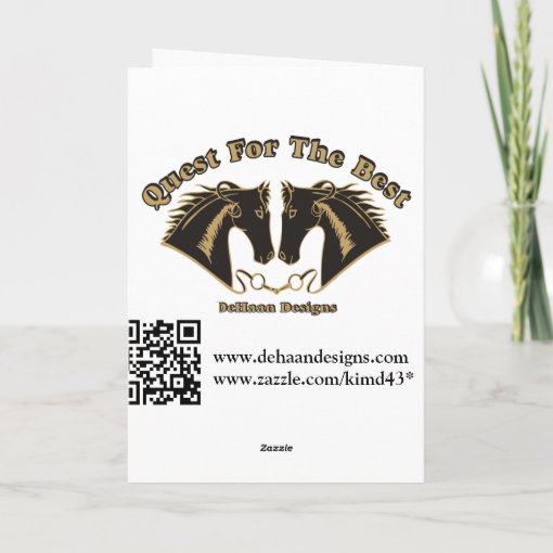 Custom Arabian Horse Christmas Cameo Card Zazzle