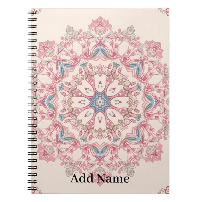 Custom Arabic Ornament Phone Case – Add Your Loved Notebook (Front)