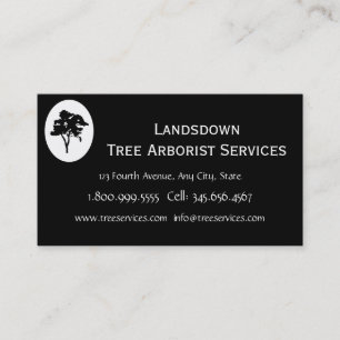 Custom Arborist Tree Services Business Card