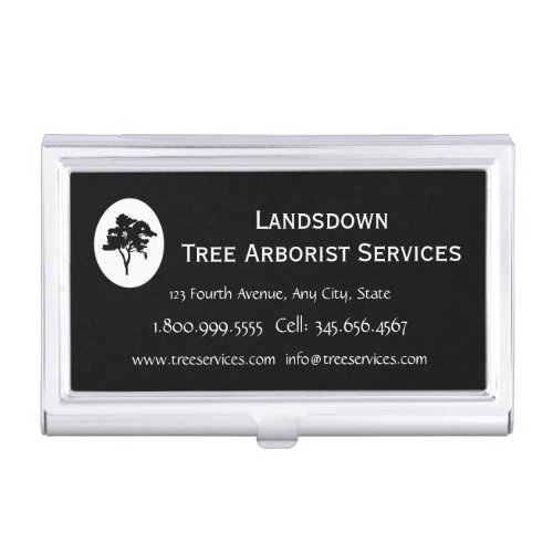 Custom Arborist Tree Services  Business Card Business Card Case