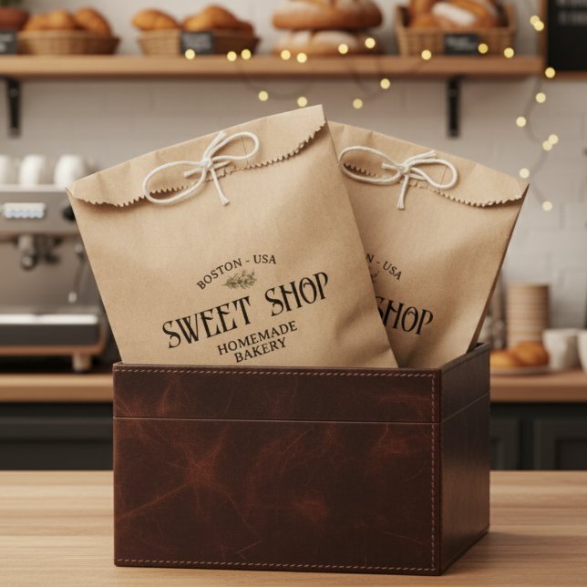 Custom Arch Logo Small Business  Favor Bag (Package your customer's treats in this personalized favor bag!)
