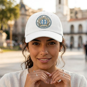 Custom Argentina Soccer Crest Personalized Name Hat
