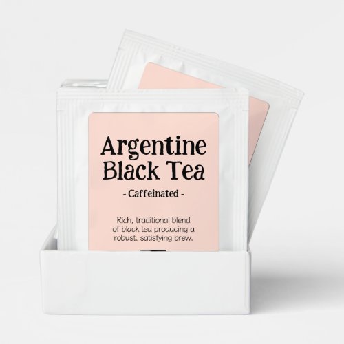 Custom Argentine Black Tea Tea Bag Drink Mix