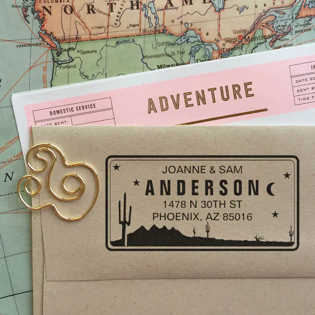 Custom Arizona License Plate Return Address Stamp Zazzle