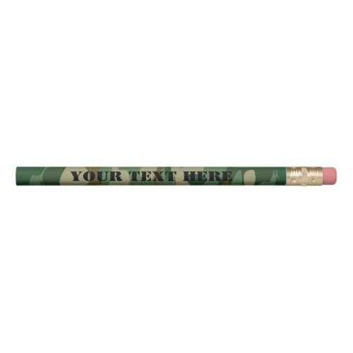 Custom army camouflage pencils for home or office
