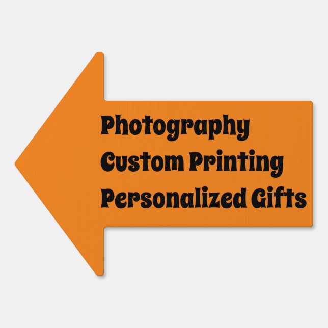 Custom Arrow Sign (Front)