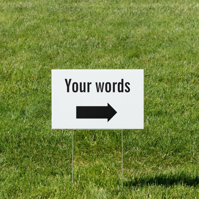 Custom Arrow Sign (Insitu)