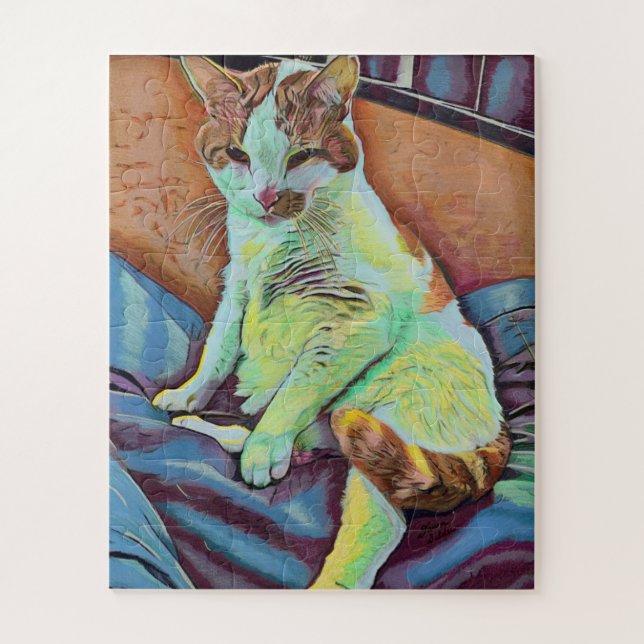 Custom Art Cat Puzzle (Vertical)