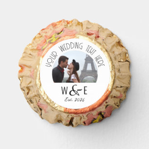 Custom Art Deco Text Peanut Butter Wedding Favors