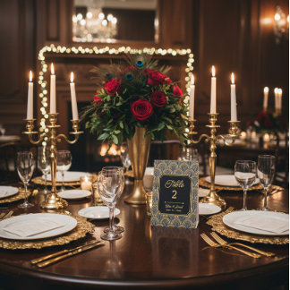 Custom Art Deco Thank You Tabletop Sign