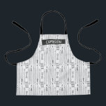 Custom Art Doodle All-Over Print Apron<br><div class="desc">Add you or your child's name to this cute art doodle pattern apron.</div>
