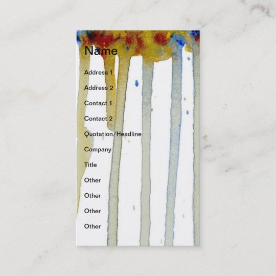 Custom Art Paint Business Card | Zazzle.com