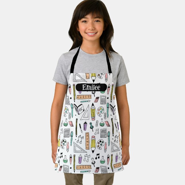 Custom Art Supply All-Over Print Art Apron (Insitu)