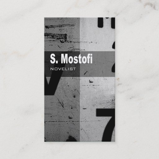 Customizable Custom - Art Tech Business Card for Novelist