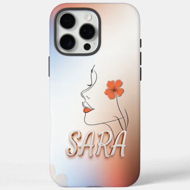 Custom Artistic Phone Case Designs Featuring 'Sara (Back)