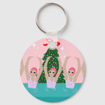 Custom Artistic Swimmers Illustration Christmas
