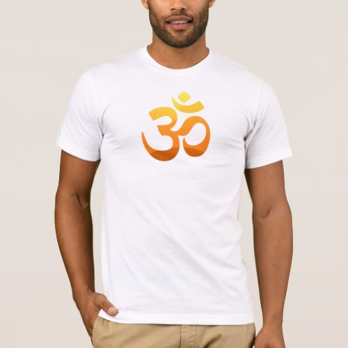 Custom Asana Relax Yoga Om Mantra Symbol Mens T_Shirt