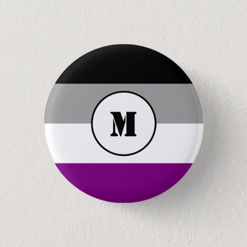 Custom asexuality flag button