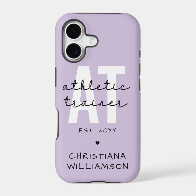 Custom Athletic Trainer AT athletic training Iphone Case (Back)