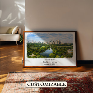 Custom Atlanta Wall Art, Georgia Poster