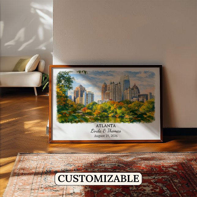 Custom Atlanta Wall Art, Georgia Poster (Creator Uploaded)