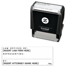 Custom Attorney Court Appearance Law Firm 2.15x0.7
