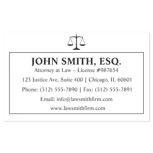 Custom Attorney Office Self-Inking Stamp (Design)