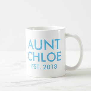 Custom Aunt Mug New baby Pregnancy Announcement