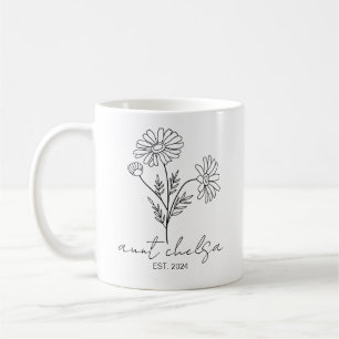 Custom Aunt New Aunt 2024, Pregnancy Announcement Coffee Mug
