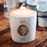 "Custom Aunt | Personalized Photo Gift Espresso Cup<br><div class="desc">Celebrate your special aunt with this personalized photo espresso mug! Featuring a compact and stylish design, this mug allows you to add her favorite photo along with a name or custom text to create a meaningful gift. Perfect for birthdays, holidays, or just because, this espresso mug is the ideal way...</div>
