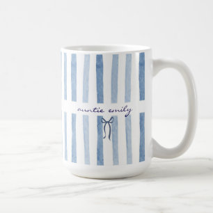 Custom Auntie Name Baby Announcement Gift For Aunt Coffee Mug