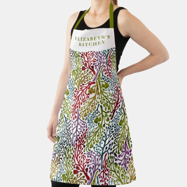 Custom Australian Gumnut Garden  Apron (Insitu)