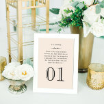 Custom Author and Love Quote Wedding Table Number<br><div class="desc">Perfect for book lovers and story tellers, this unique vintage style wedding table number can be fully personalized with an author's name and favorite love quote. Black and warm white / cream color scheme. Please note, each individual table number must be customized and added to your shopping cart, one number...</div>