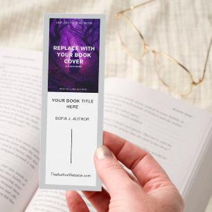 Custom Author Book Launch Promotional Marketing Bookmarks