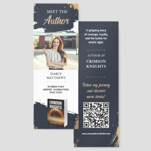 Custom Author Photo Personalized Event Promo Bookmarks