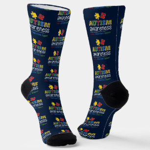 Custom Autism Awareness Love Understand Support Socks