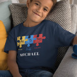 Custom Autism Awareness Matching Family T-Shirt<br><div class="desc">Customize this "Periodic Table Elements Autism Design" with your name, school, year, or group to make it unique. Click on the "Personlize This" button above. For many people, Autism Awareness comes around in April, for some, the awareness is everyday. This Autism Awareness chemical elements shows what a strong, valuable, and...</div>