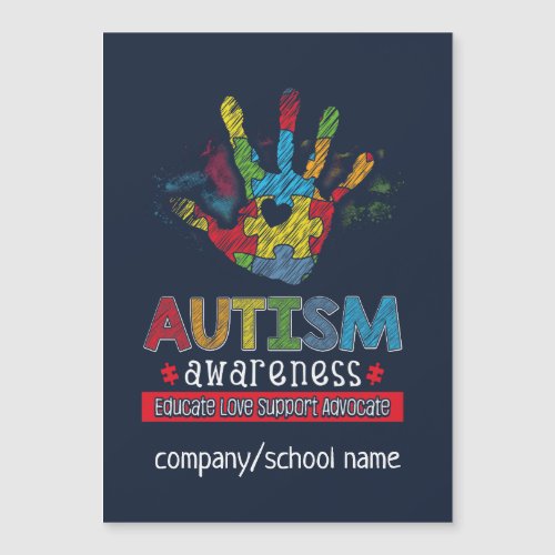 Custom Autism Awareness School Business