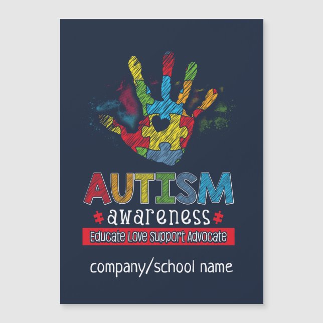 Custom Autism Awareness School Business (Front)